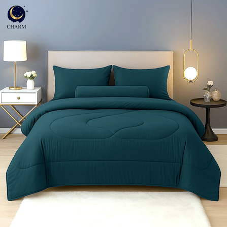 ชุดผ้าปูที่นอน 3.5 ฟุต 4 ชิ้น CHARM สี EMERALD GREEN คอลเลคชั่น CLASSIC_6